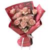 Diário Rosa Papel Vermelho da Internet Feliz Dia dos Namorados Buquê Presente Papel Kraft Papel de Embrulho Flor Inglesa diy em estoque