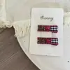 Presilhas de Cabelo Infantis com Botão em Formato de Coração, Novo Estilo, Conjunto de Grampos, Presilhas Laterais, Presilhas para Franja