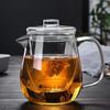 Tetera de Cristal Pingüino Resistente a Altas Temperaturas Hervidor de Té Tetera Filtro Doméstico Engrosado Taza para Té de Flores Olla para Separación de Té y Agua