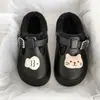 Pantuflas de algodón antideslizantes para otoño e invierno, casuales, cálidas, a la moda, cómodas, lindas pantuflas cerradas de dibujos animados para mujer, nuevo modelo 2026