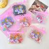 Bolsa portátil de dibujos animados linda banda de goma desechable color alta elasticidad cuerda para trenzar el cabello de niños banda para el cabello accesorios para el cabello