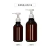 Desinfectante de Manos Negro 300ml Botella Dispensadora de Plástico para Mascotas Botella Vacía Tipo Prensa para Gel de Ducha, Champú, Loción 500ml