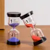 Ampulheta de Tampa Preta Atacado Temporizador de 30 Minutos Presente Criativo Companheiro de Sono Brinquedo de Funil Infantil Enfeites Ampulheta Decorativa