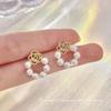 Súper bonitos ~ Súper de hadas aretes combinables diseño nicho de lujo ligero sentido ins temperamento de dama aretes simples para mujer