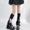 Calcetines Mao Mao Imitación Mink Estilo Y2K Subcultura Protectores de Pantorrilla para Mujer Estilo Japonés Soft Girl Forrados de Felpa Calcetines Blancos Gruesos y Cálidos