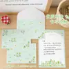 Set de Papel de Carta Estilo Fresco y Sencillo con Exquisita Papelería Manuscrita, Carta de Amor de Confesión Artística, Tarjeta de Mensaje de Bendición