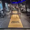 Plataforma de Levantamento de Peso Piso Composto de Madeira Sólida Rack de Agachamento Combinando Plataforma de Levantamento Terra Academia de Powerlifting Plataforma de Levantamento de Peso Casa Comercial