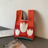 Bolsas de Tricô de Nicho Transfronteiriças, Bolsas de Mão Femininas, Bolsas de Palha Fofas, Bolsas Tote, Lembrancinhas Femininas
