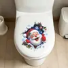 Fun-f1371 Papá Noel Pintado de Color Rasgado Copo de Nieve Dormitorio Sala de Estar Cocina Decoración de Embellecimiento del Hogar Pegatinas de Pared