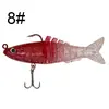 Luya biônico pacote de isca falsa peixe de chumbo peixe macio Luya isca de isca macia de cabeça de chumbo isca de peixe multi-seção Peixe Isca Macia Weihai atacado