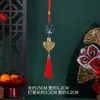 Regalos Pequeños de Año Nuevo Linternas Doradas Huecas Estilo Antiguo Colgantes con Borlas Decoración DIY para el Festival de Primavera Decoración del Hogar