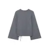 Venta al por mayor europea y americana Otoño 2026 Ropa nueva para mujer Chaqueta de punto con puños acampanados 2756146