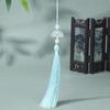 Contas Coloridas Flor de Ameixa Franjas de Leque Exquisitas e Versáteis Nova Chinoiserie Dinastia Han Acessórios de Botão Prensado Bolsa Decoração de Janela Pendente de Carro Pequenas Franjas Penduradas