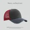Comercio Electrónico Transfronterizo Estilo Nuevo Gorra de Pato Lavada de Color Contrastante Tendencia para Mujer Gorra de Béisbol Transpirable para Hombre de Verano