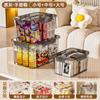 Caja de Almacenamiento Portátil Transparente Snacks Domésticos Libros Juguetes Cosméticos Caja de Almacenamiento Acrílica Caja Organizadora de Gran Capacidad