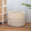 Cesta de Almacenamiento Tejida de Cuerda de Algodón Escandinavo Personalizada Color Arcoíris Cesto para Ropa Sucia Artículos para el Hogar Juguetes Ropa para Cambiarse Cesta de Almacenamiento