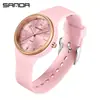 Reloj Sanda Simple para Niños Esfera Grande Estudiante Examen Silencioso Reloj de Cuarzo para Hombres y Mujeres Impermeable Fluorescente