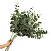 Planta artificial de folha de eucalipto impressa em 3D para decoração de casa, arranjos florais de salão de casamento e folhagens artificiais