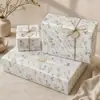 17g Padrão Floral Logo Empresa de Roupas Personalizadas Acessórios Caixa de Presente de Papel Papel de Revestimento Papel Florido Fino para Presente