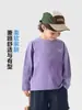 Camiseta de manga longa 100% algodão YOOOU para meninos 2026 outono nova camiseta base infantil para crianças pequenas primavera e outono