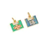 Retención de Color Alta Colgante de Oro Arena Vietnamita Accesorios para Pulsera Accesorios de Joyería con Esmalte Azul Quemado Goteo de Aceite Venta al por Mayor