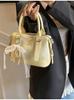 Bolso de Mano Rosa Nuevo de Primavera Transfronterizo Bolso de Hombro Cruzado Estilo Coreano Combinable Bolso Bowling Bolso Pequeño de Moda