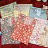 Papel trace serie de Navidad nocturna papel de material grande Navidad retro cuenta manual de Navidad decoración DIY papel de fondo 20 hojas