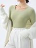 Camiseta Base Casual de Modal para Mujer 220g, Manga Larga, Nueva Primavera y Otoño 2026, Cuello Redondo, Camiseta Interior Fina para Vestir por Capas