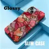 Popular en Japón y Corea del Sur: Diseño de lazo rosa y corazón, funda para teléfono 18 Pro con orificio grande, funda protectora ultra delgada para iPhone 17