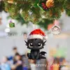 Decoración Navideña de Producto Nuevo Transfronteriza Lindo Dragón de Dibujos Animados Colgante para Coche Colgante para Árbol de Navidad Decoración del Hogar