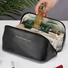 Bolsa de Maquillaje Tipo Nube de Cuero PU de Alta Calidad Transfronteriza, Estuche de Maquillaje Portátil de Gran Capacidad, Neceser de Viaje Portátil