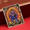 Pintura tibetana de Dzambala Negro pintada à mão núcleo de pintura Thangka tela impressão microjato cultural e criativo Thangka Zakiralam atacado