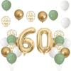 Novo Conjunto de Balões Digitais Ouro Champagne Transfronteiriço Decoração de Aniversário Arranjo Suprimentos de Decoração de Cena de Aniversário de Adulto