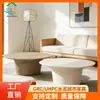 Apartamento Estilo Minimalista Ventana Saliente Mesa de Té, Mesa de Café Baja de Compuesto de Cemento, No se Agrieta Fácilmente, Mesa de Té para Interiores, Venta al por Mayor de Fábrica