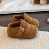 Zapatos de cuero para niña estilo coreano con suelas blandas, estilo británico, nuevos zapatos de cuero Mary Jane pequeños para primavera y otoño 2026, zapatos planos retro