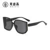 Jamie 910 Gafas Poligonales de Estilo Europeo y Americano Nuevas Gafas de Sol Curvas de PC Parasol para Exteriores Gafas de Sol de Gama Alta
