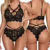 Suministro Transfronterizo, Lencería Erótica Más Vendida en Europa y América, Conjunto de Lencería Sexy de Encaje para Mujer de Dos Piezas, Venta Directa del Fabricante