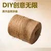 Corda de Cânhamo Popular de Três Fios Transfronteiriça para Amarrar, Corda de Tecelagem Feita à Mão, Etiqueta para Estrutura de Escalada de Gato DIY, Corda de Cânhamo Colorida Fina e Grossa