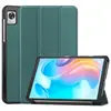 Aplicable a Realme Pad Mini funda protectora para tableta de color sólido, ultra delgada, plegable en tres, con voltaje caster