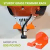 Colgador Resistente para Cortacésped, Gancho para Herramientas Eléctricas de Jardín, Estante Organizador de Almacenamiento en Pared para Garaje para Deshierbe