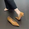 Zapatos de Tacón Alto para Mujer de Cuero Suave Cómodo Estilo Francés Inspirados en Chanel 2026 Nuevos con Tacón Bajo Punta Hueca, Zapatos Nuevos para Mujer con Tacón Bajo
