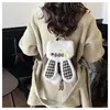 Mochila de Coelhinho Desenho Animado Doce, Bonita e Estilosa, Versátil para Outono e Inverno, Nova Mochila Escolar Juvenil de Lã Xadrez, Moderna
