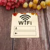 Letrero WiFi de gran venta transfronterizo, pegatina de pared de espejo acrílico, adecuado para restaurantes, oficinas y salones de belleza