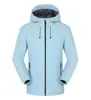 Nova Jaqueta Leve para Exterior com Logo Personalizado, Impermeável e à Prova de Vento, Casaco Feminino Três em Um, Uniforme de Fábrica, Roupa de Trabalho com Texto Impresso