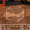 Caja de Plástico Cuadrada para Dulces al por Mayor Transparente Grado Alimenticio PS con Tapa Empaque de Dulces de Boda Caja de Plástico Impresión de Logo