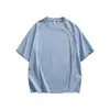 Camiseta de Verano Resistente de Manga Corta para Hombre, 100% Algodón, Tie-Dye, Tendencia Americana High Street, Camiseta de Manga Media Cleanfit