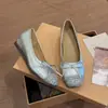 Versão em Couro de Vaca~Sapatos de Salto Embutido Femininos Outono Novo Estilo Versátil Slip-on Bico Fino Laço Sapatilhas Ballet Sapatos Wanyuan