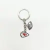 Joias Transfronteiriças Logo do Time de Futebol Americano NFL Chaveiro com Gotejamento de Óleo Pingente para Bolsa Chave de Carro