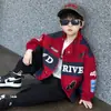 Chaqueta para Niños 2140 Estilo Primavera y Otoño Abrigo Cortavientos para Bebé Niño 2026 Nueva Moda Chaqueta Holgada de Otoño para Niños