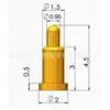 Fone de Ouvido Bluetooth Conector Pogopin de Precisão Pino de Mola Dourado de Latão Patch do Pino de Carregamento